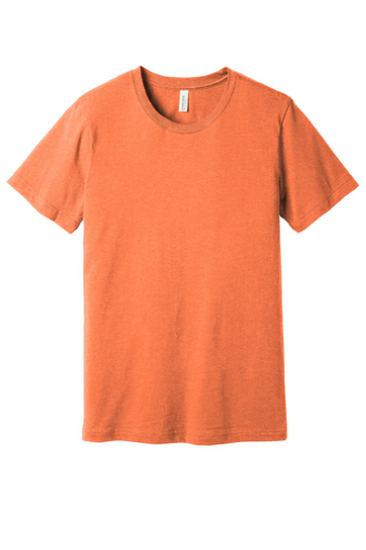 Sample of BELLA+CANVAS Unisex Jersey Short Sleeve Tee in Ht Orange style