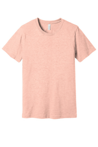 Sample of BELLA+CANVAS Unisex Jersey Short Sleeve Tee in Ht Prm Peach style