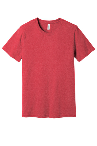 Sample of BELLA+CANVAS Unisex Jersey Short Sleeve Tee in Ht Red style