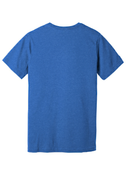 Sample of BELLA+CANVAS Unisex Jersey Short Sleeve Tee in Ht True Royal from side back