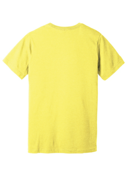 Sample of BELLA+CANVAS Unisex Jersey Short Sleeve Tee in Ht Yellow from side back