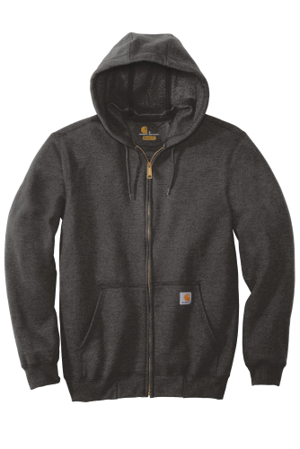 Sample of Carhartt Midweight Hooded Zip-Front Sweatshirt in Carbon Heather style