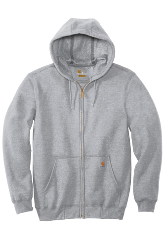 Sample of Carhartt Midweight Hooded Zip-Front Sweatshirt in Heather Grey style
