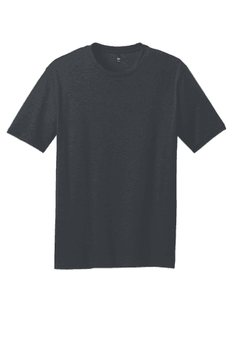 Sample of District Made Mens Perfect Blend Crew Tee in Charcoal style