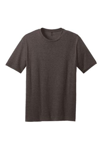 Sample of District Made Mens Perfect Blend Crew Tee in Hthr Brown style