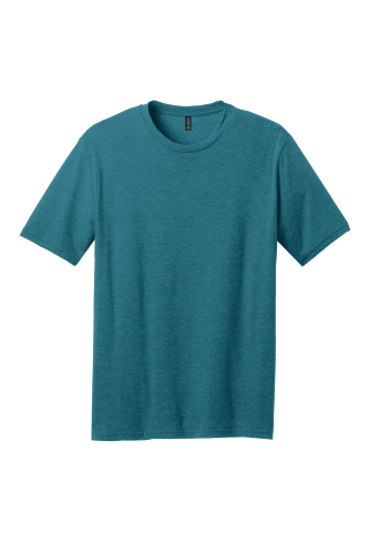 Sample of District Made Mens Perfect Blend Crew Tee in Hthr Teal style
