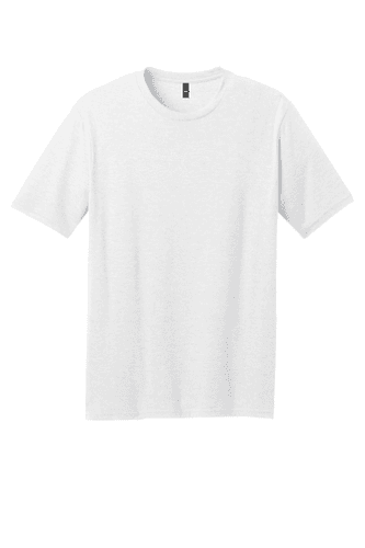 Sample of District Made Mens Perfect Blend Crew Tee in White style