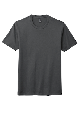 Sample of District Made Mens Perfect Tri Crew Tee in Charcoal from side front