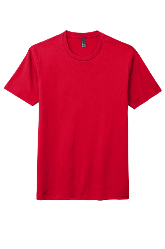 Sample of District Made Mens Perfect Tri Crew Tee in Classic Red style