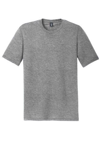 Sample of District Made Mens Perfect Tri Crew Tee in Grey Frost style