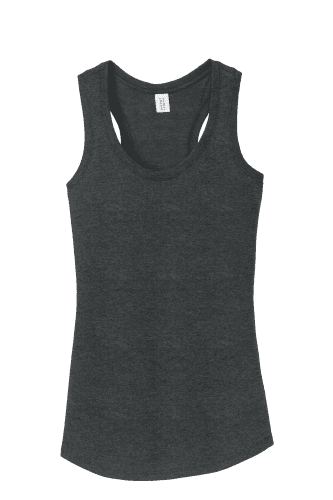 Sample of District Made Ladies Perfect Tri Racerback Tank in Black Frost style