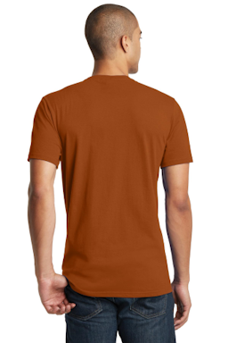 Sample of District The Concert Tee in Burnt Orange from side back