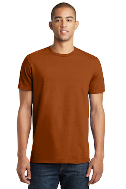 Sample of District The Concert Tee in Burnt Orange from side front