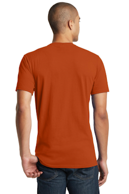 Sample of District The Concert Tee in Deep Orange from side back