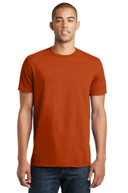 Sample of District The Concert Tee in Deep Orange from side front