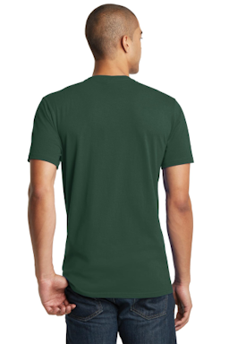 Sample of District The Concert Tee in Forest Green from side back