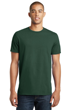 Sample of District The Concert Tee in Forest Green from side front