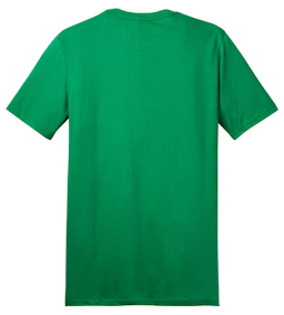 Sample of District The Concert Tee in Kelly Green from side back