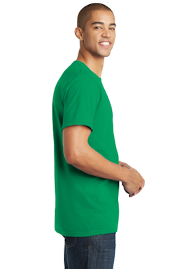 Sample of District The Concert Tee in Kelly Green from side sleeveleft