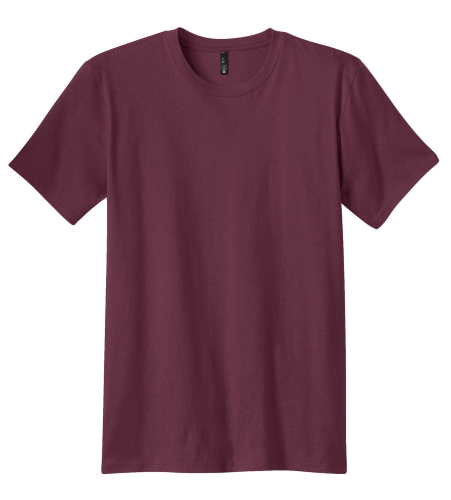 Sample of District The Concert Tee in Maroon style