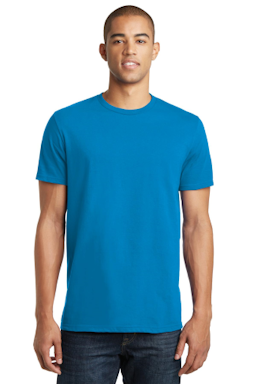 Sample of District The Concert Tee in Neon Blue from side front