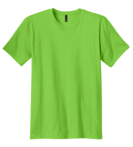 Sample of District The Concert Tee in Neon Green style
