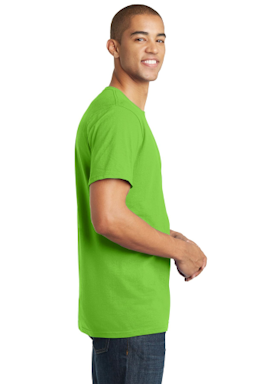 Sample of District The Concert Tee in Neon Green from side sleeveleft