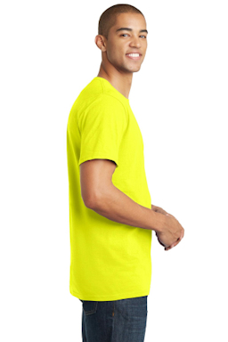 Sample of District The Concert Tee in Neon Yellow from side sleeveleft