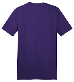 Sample of District The Concert Tee in Purple from side back