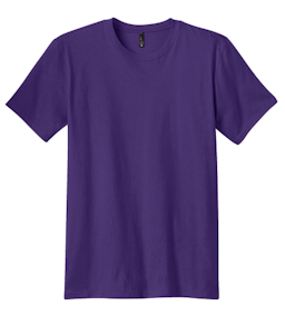 Sample of District The Concert Tee in Purple from side front