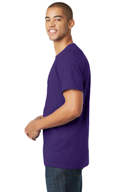 Sample of District The Concert Tee in Purple from side sleeveright