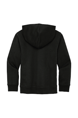 Sample of District Youth V.I.T. Fleece Hoodie DT6100Y in Black from side back