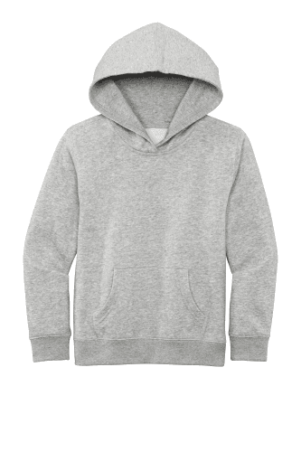 Sample of District Youth V.I.T. Fleece Hoodie DT6100Y in Lt Hthr Grey style