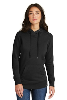 Sample of Era Ladies French Terry Pullover Hoodie in Black from side front
