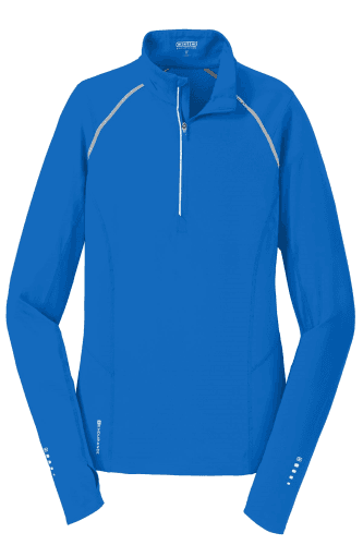 Sample of OGIO ENDURANCE Ladies Nexus 1/4-Zip Pullover in Electric Blue style