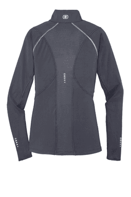 Sample of OGIO ENDURANCE Ladies Nexus 1/4-Zip Pullover in Gear Grey from side back