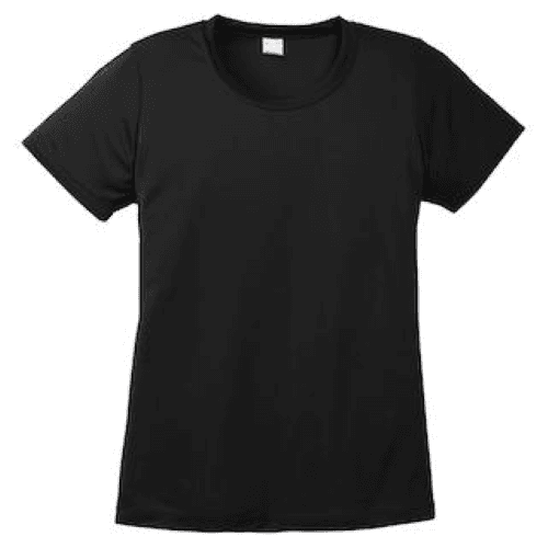 Sample of Sport Tek Ladies Competitor Tee in Black style