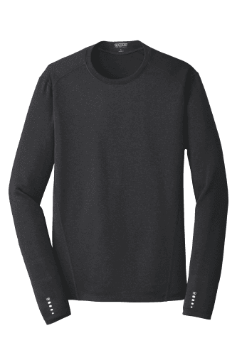 Sample of OGIO ENDURANCE Long Sleeve Pulse Crew in Blacktop style