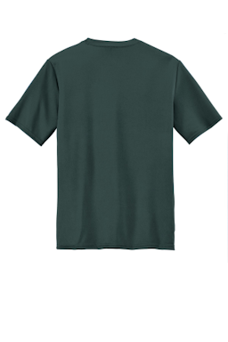 Sample of Port & Company Essential Performance Tee in Dark Green from side back