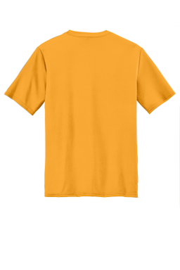 Sample of Port & Company Essential Performance Tee in Gold from side back