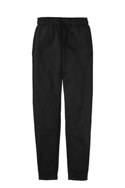 Sample of Port & Company Core Fleece Jogger in JetBlack from side front