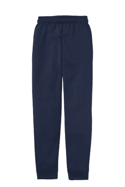 Sample of Port & Company Core Fleece Jogger in Navy from side back