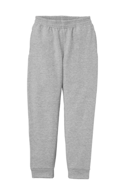 Sample of Port & Company Youth Core Fleece Jogger in AthlHthr from side front