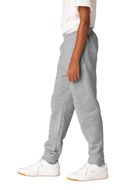 Sample of Port & Company Youth Core Fleece Jogger in AthlHthr from side sleeveright