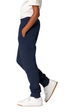 Sample of Port & Company Youth Core Fleece Jogger in Navy from side sleeveright