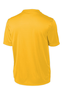 Sample of Sport-Tek PosiCharge Competitor Tee. ST350 in Gold from side back