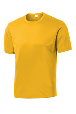 Sample of Sport-Tek PosiCharge Competitor Tee. ST350 in Gold from side front