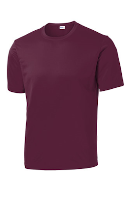 Sample of Sport-Tek PosiCharge Competitor Tee. ST350 in Maroon from side front