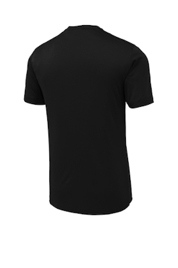 Sample of Sport-Tek ® Posi-UV ™ Pro Tee in Black from side back