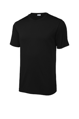 Sample of Sport-Tek ® Posi-UV ™ Pro Tee in Black from side front
